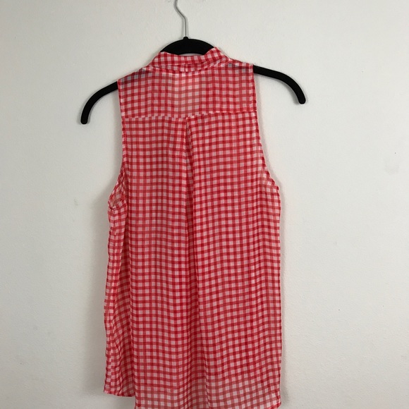 MOON Collection red and white checkered top - Picture 2 of 6